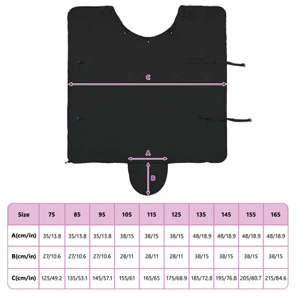 Horse Blanket Black 115 cm Polyester