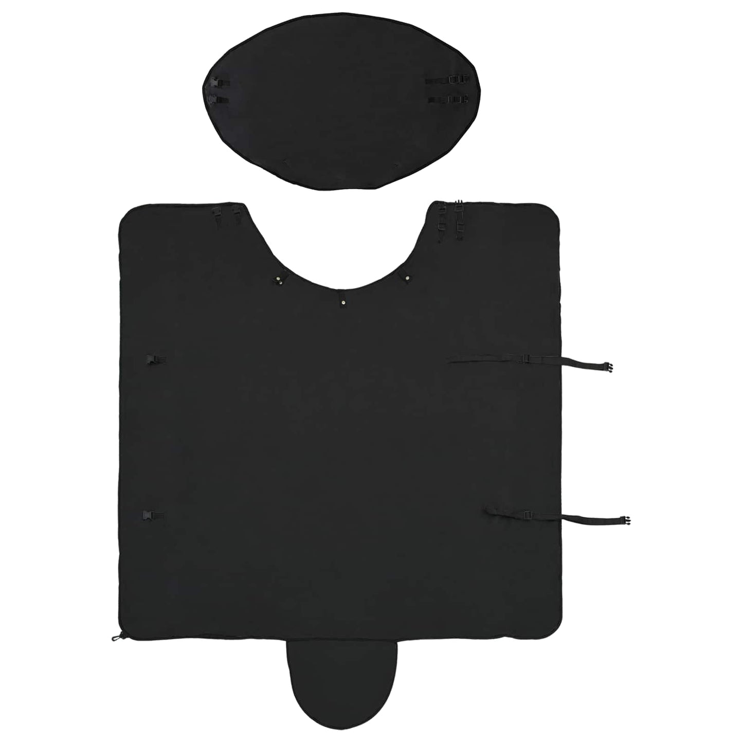 Horse Blanket Black 115 cm Polyester