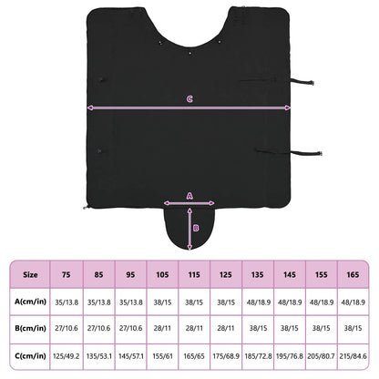 Horse Blanket Black 125 cm Polyester