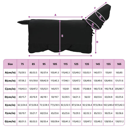 Horse Blanket Black 135 cm Polyester
