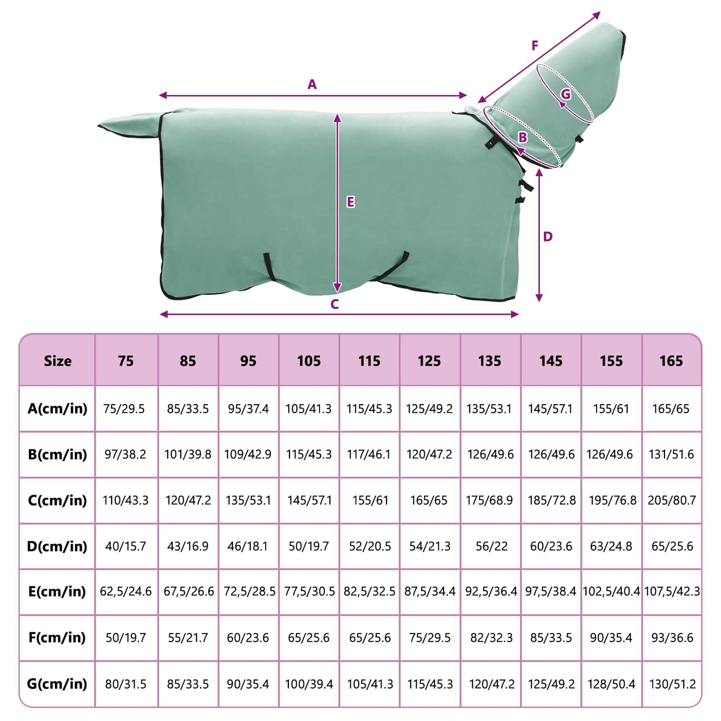 Horse Blanket Special Green 115 cm Polyester