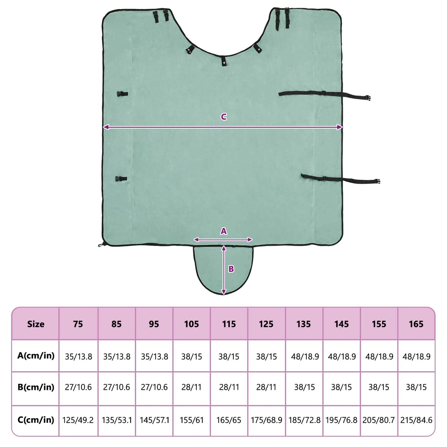 Horse Blanket Special Green 155 cm Polyester