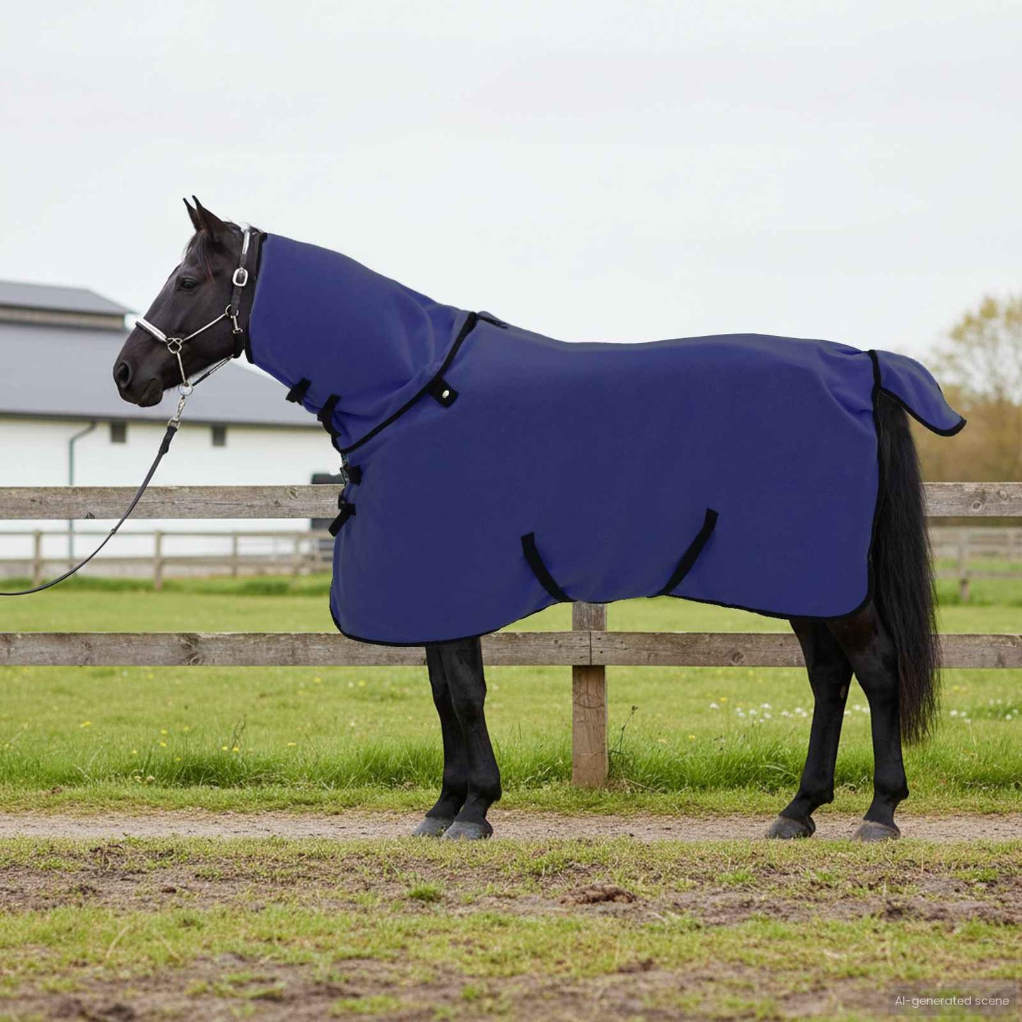 Horse Blanket Navy Blue 95 cm Polyester