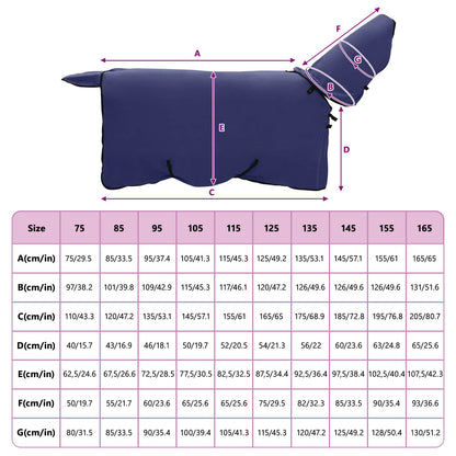 Horse Blanket Navy Blue 95 cm Polyester