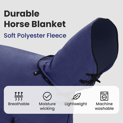 Horse Blanket Navy Blue 165 cm Polyester
