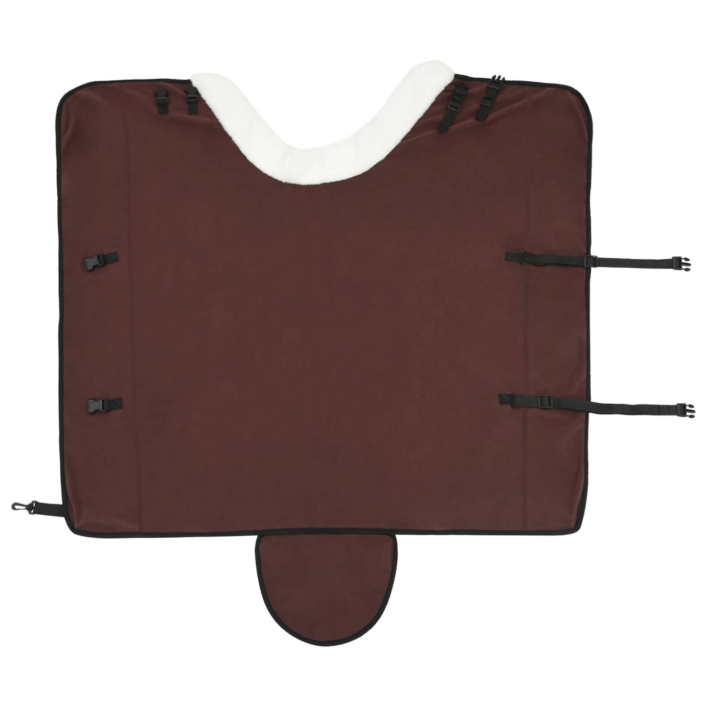 Horse Blanket Full Dark Brown 135 cm Polar fleece