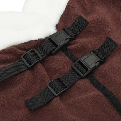 Horse Blanket Full Dark Brown 145 cm Polar fleece