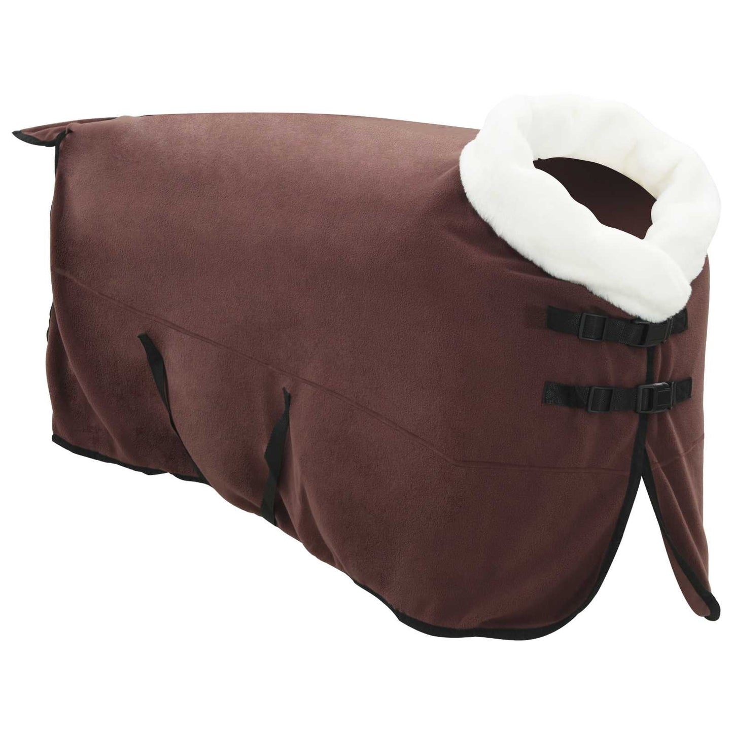 Horse Blanket Full Dark Brown 145 cm Polar fleece