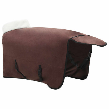 Horse Blanket Full Dark Brown 145 cm Polar fleece