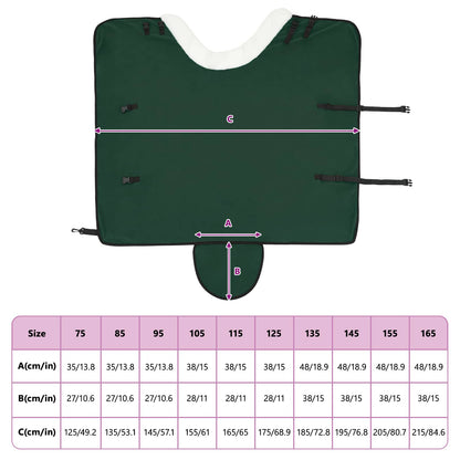 Horse Blanket Full Dark Green 75 cm Polar fleece