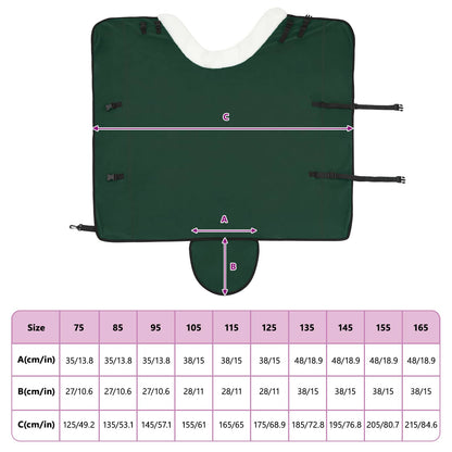Horse Blanket Full Dark Green 165 cm Polar fleece