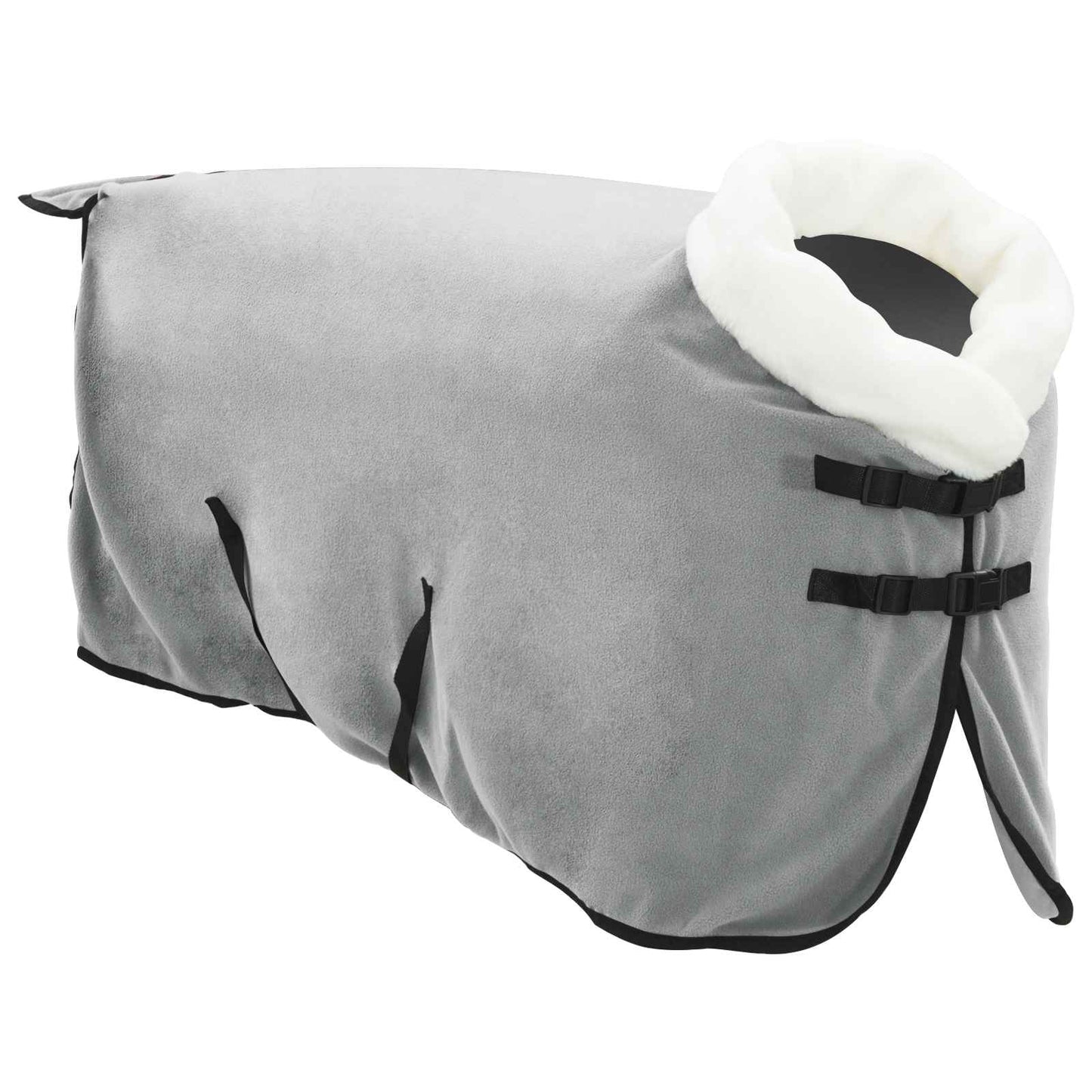 Horse Blanket Full Light Grey and Pink 115 cm Polar fleece