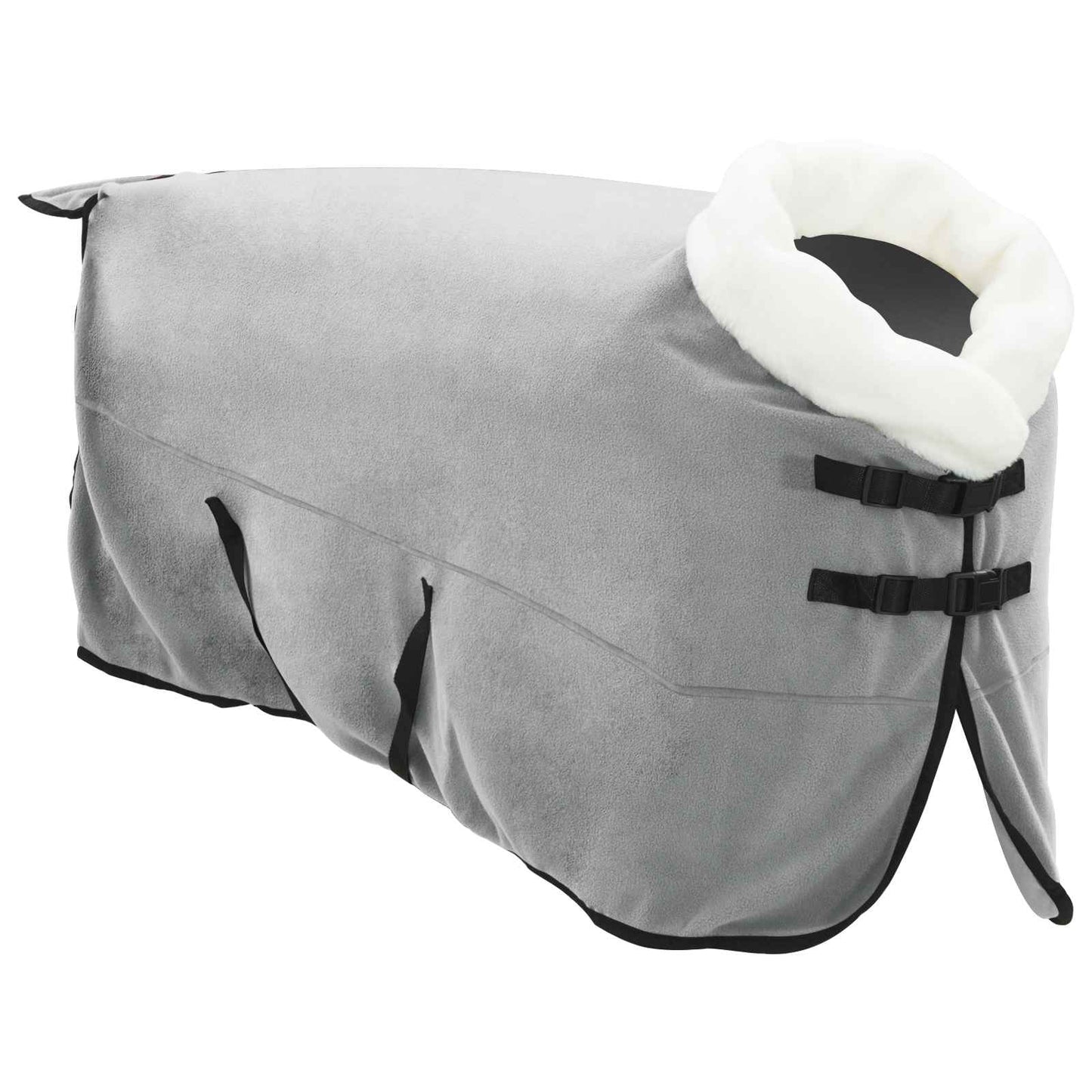 Horse Blanket Full Light Grey and Pink 145 cm Polar fleece