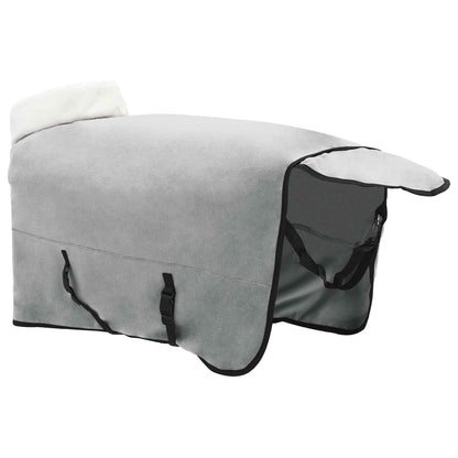Horse Blanket Full Light Grey and Pink 165 cm Polar fleece