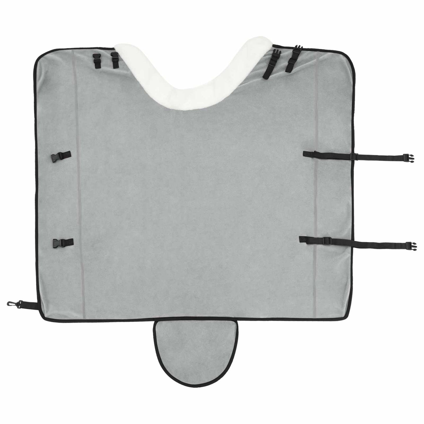 Horse Blanket Full Light Grey and Pink 165 cm Polar fleece