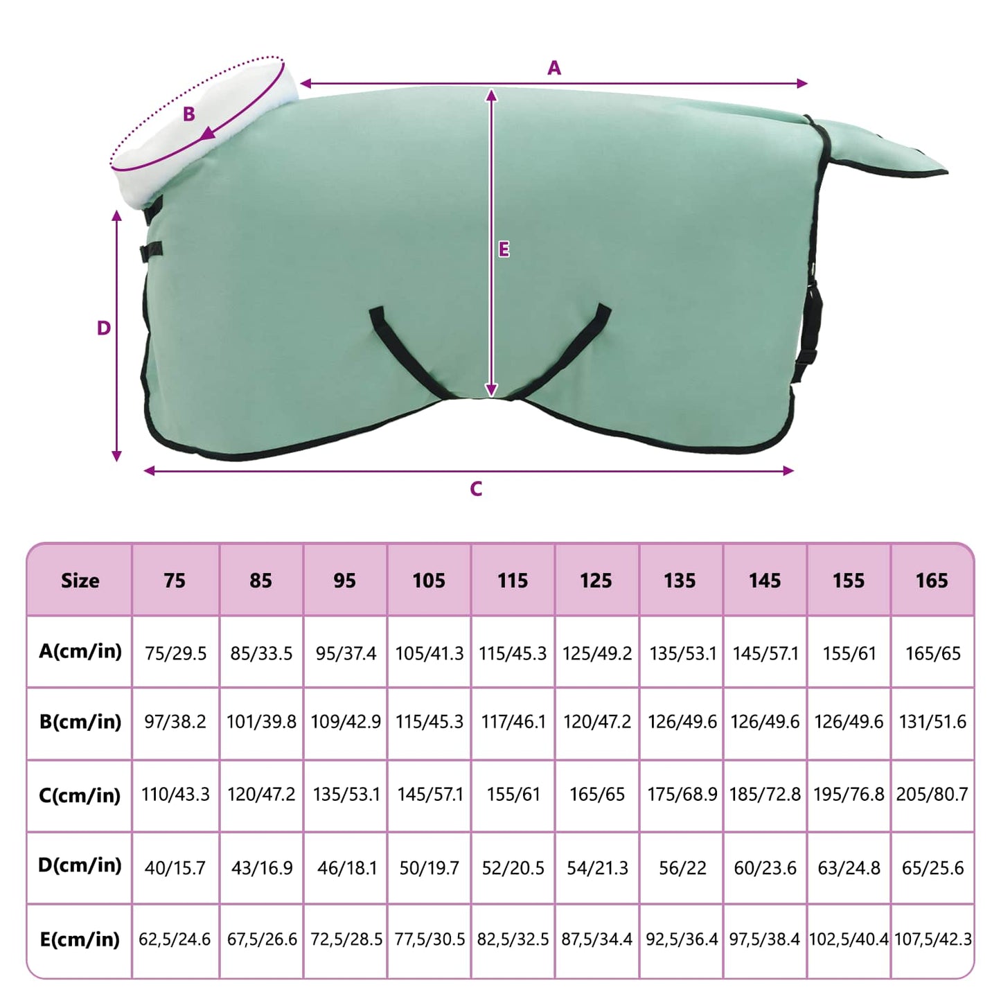 Horse Blanket Special Green 85 cm Polar fleece