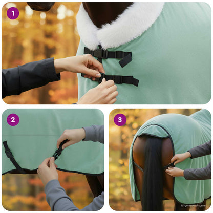 Horse Blanket Special Green 135 cm Polar fleece