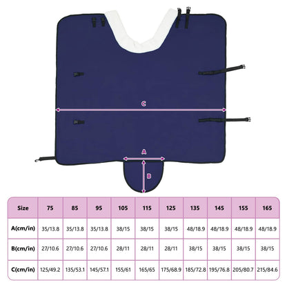 Horse Blanket Navy Blue 115 cm Polar fleece