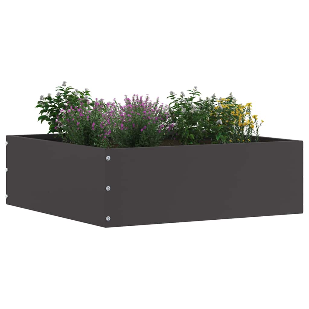 Lawn Edging Black 40 x 40 x 13 cm Steel