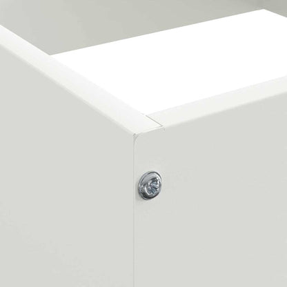 Lawn Edging White 40 x 40 x 13 cm Steel