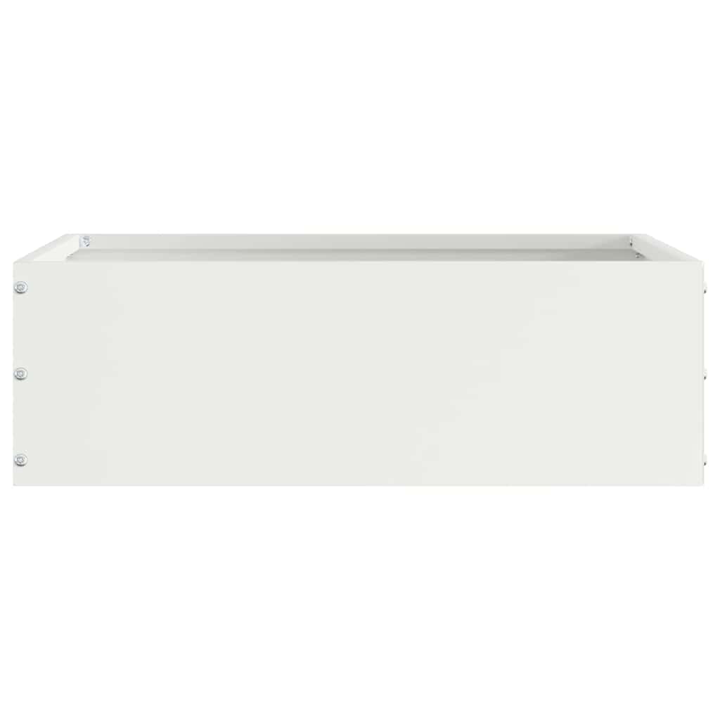 Lawn Edging White 40 x 40 x 13 cm Steel