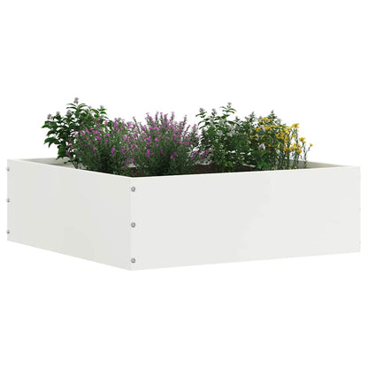 Lawn Edging White 40 x 40 x 13 cm Steel