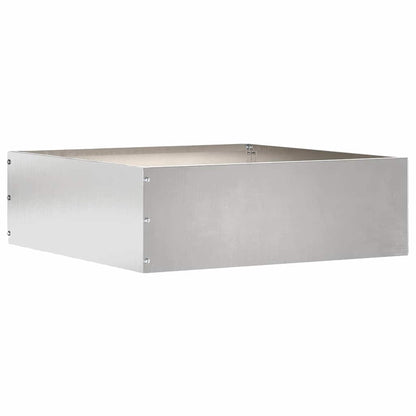 Lawn Edging 6 pcs 40 x 40 x 13 cm Stainless Steel Silver