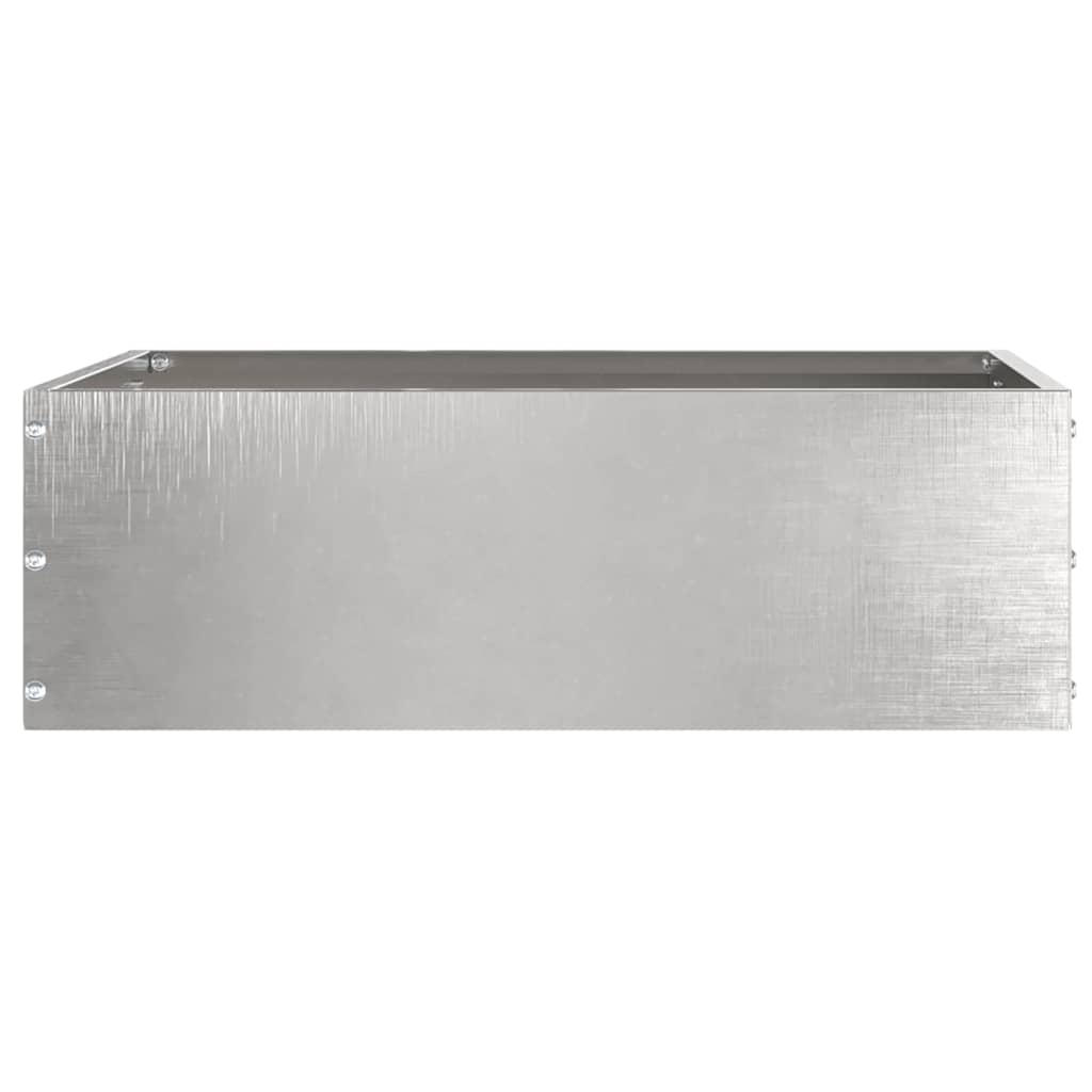 Lawn Edging 6 pcs 40 x 40 x 13 cm Stainless Steel Silver
