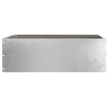 Lawn Edging 6 pcs 40 x 40 x 13 cm Stainless Steel Silver