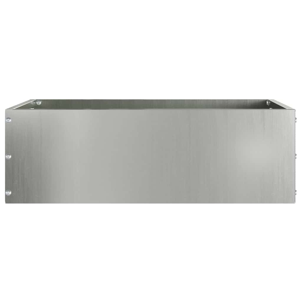 Lawn Edging Silver 40 x 40 x 13 cm Galvanised Steel