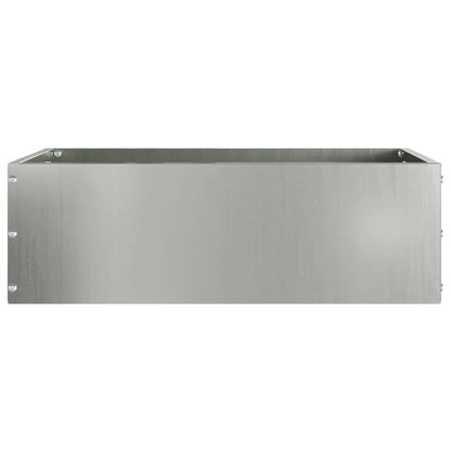 Lawn Edging Silver 40 x 40 x 13 cm Galvanised Steel