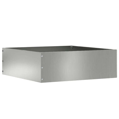 Lawn Edging 6 pcs 40 x 40 x 13 cm Galvanised Steel Silver