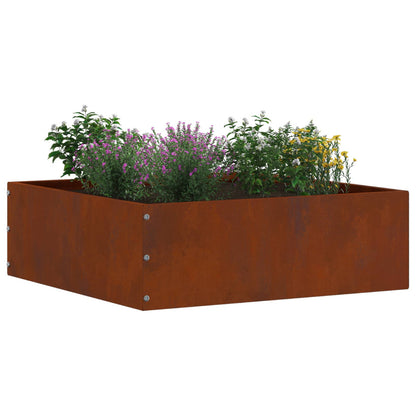 Lawn Edging Rusty 40 x 40 x 13 cm Weathering Steel