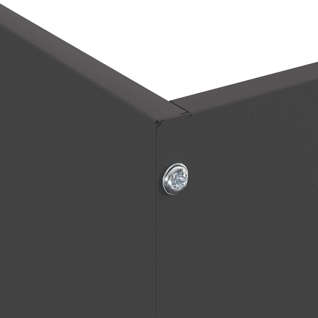 Lawn Edging Black 50 x 50 x 13 cm Steel