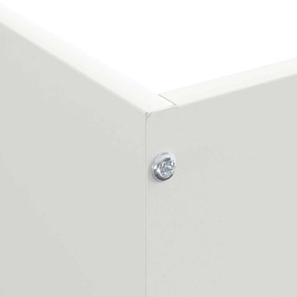 Lawn Edging White 50 x 50 x 13 cm Steel