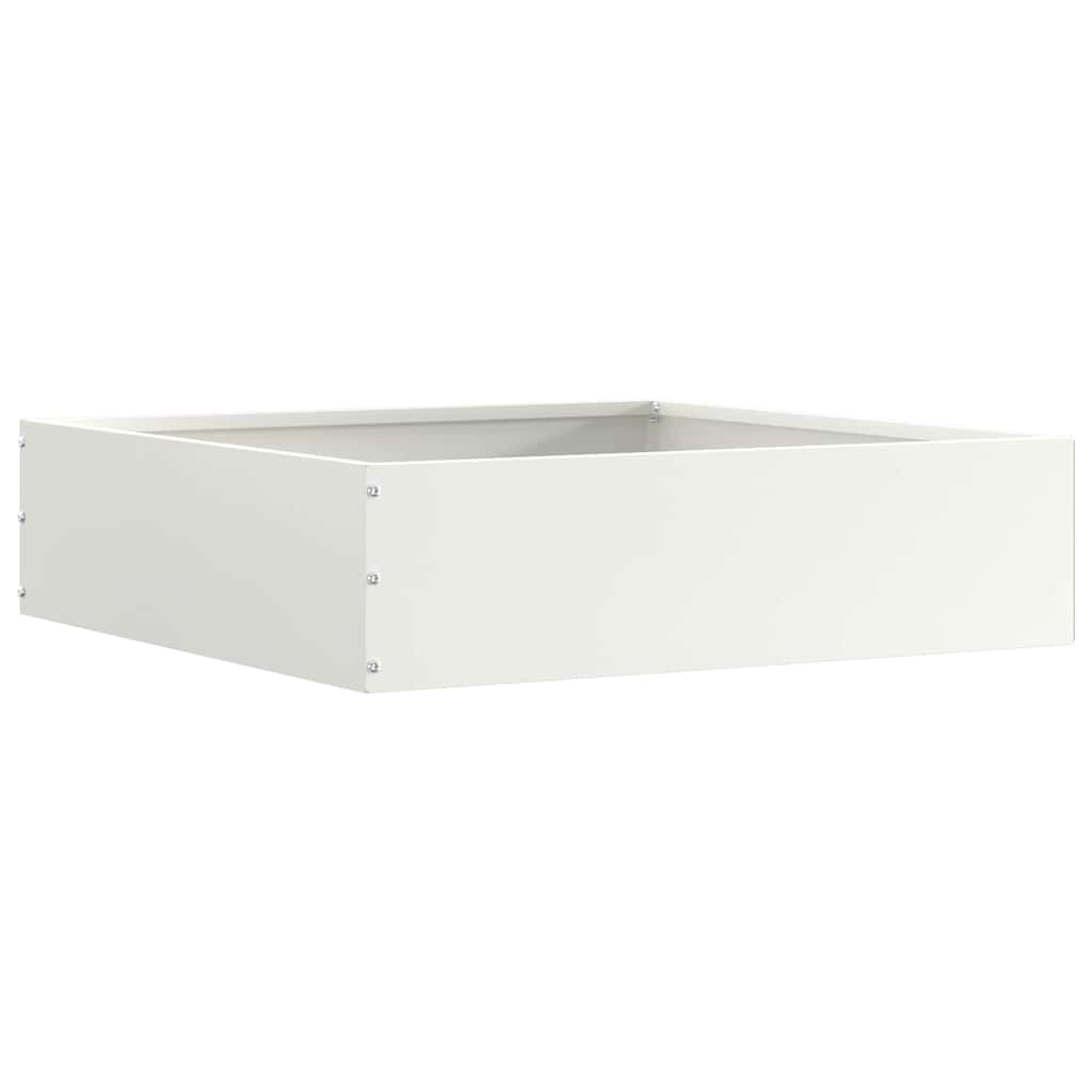 Lawn Edging White 50 x 50 x 13 cm Steel