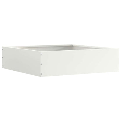 Lawn Edging White 50 x 50 x 13 cm Steel