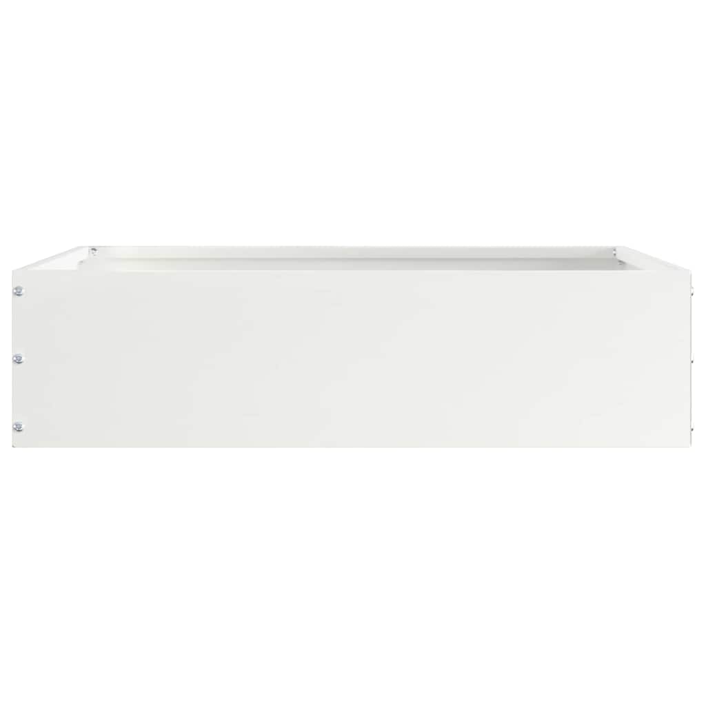 Lawn Edging White 50 x 50 x 13 cm Steel