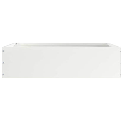 Lawn Edging White 50 x 50 x 13 cm Steel