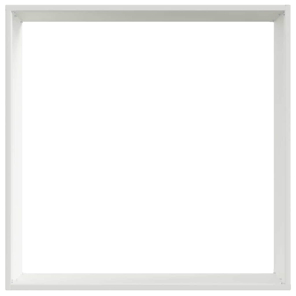 Lawn Edging White 50 x 50 x 13 cm Steel