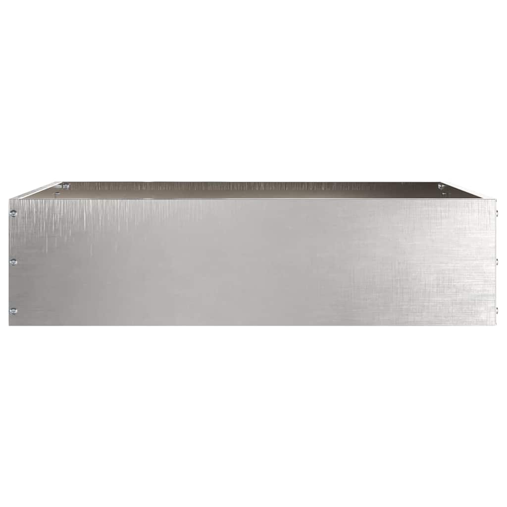 Lawn Edging 50 x 50 x 13 cm Stainless Steel Silver