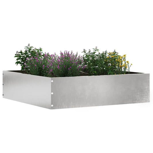 Lawn Edging 50 x 50 x 13 cm Stainless Steel Silver