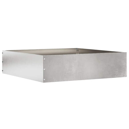 Lawn Edging 6 pcs 50 x 50 x 13 cm Stainless Steel Silver