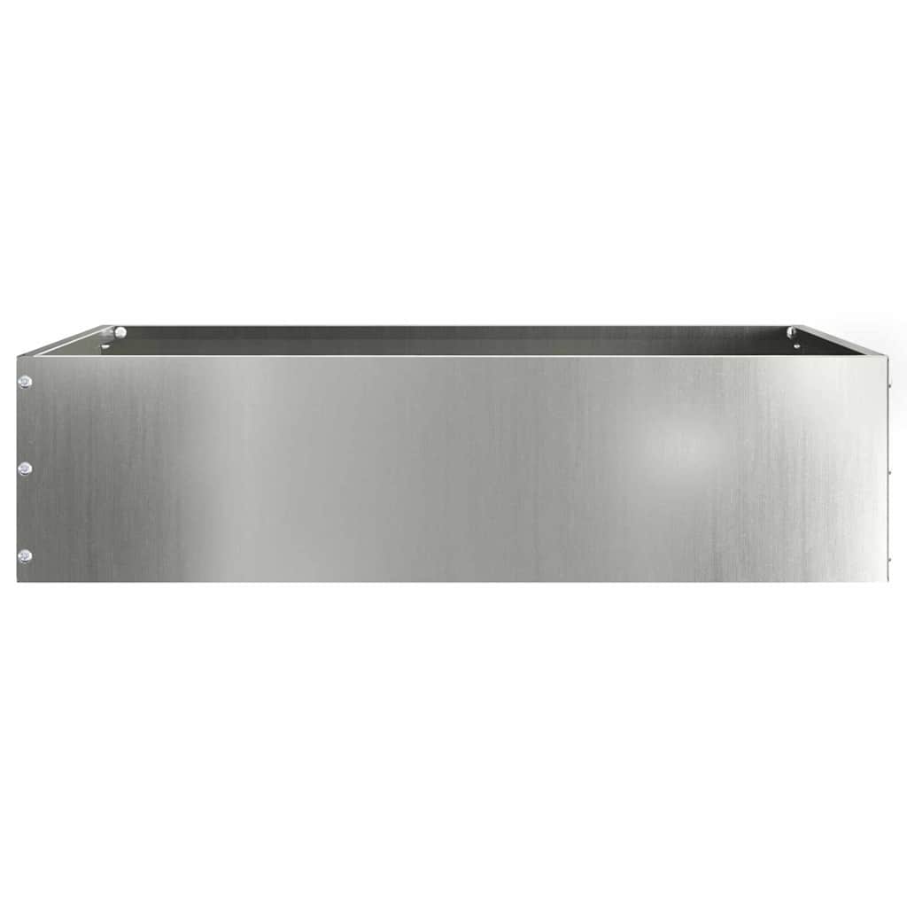 Lawn Edging 6 pcs 50 x 50 x 13 cm Galvanised Steel Silver