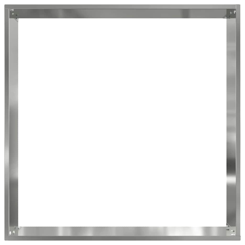 Lawn Edging 6 pcs 50 x 50 x 13 cm Galvanised Steel Silver