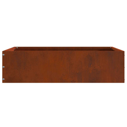 Lawn Edging 6 pcs Rusty 50 x 50 x 13 cm Weathering Steel