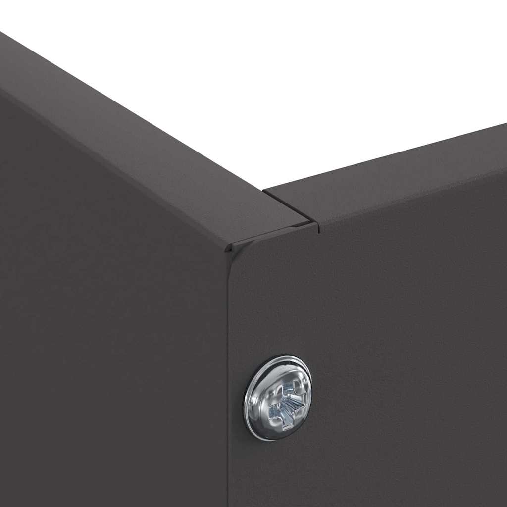Lawn Edging Black 60 x 60 x 13 cm Steel