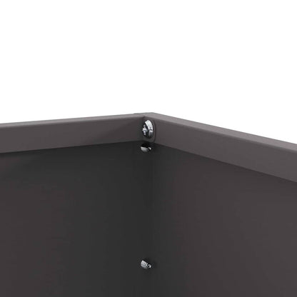 Lawn Edging Black 60 x 60 x 13 cm Steel
