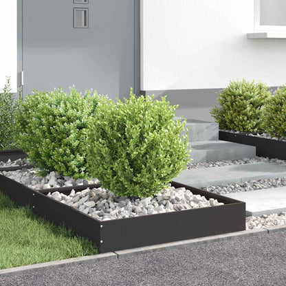 Lawn Edging Black 60 x 60 x 13 cm Steel