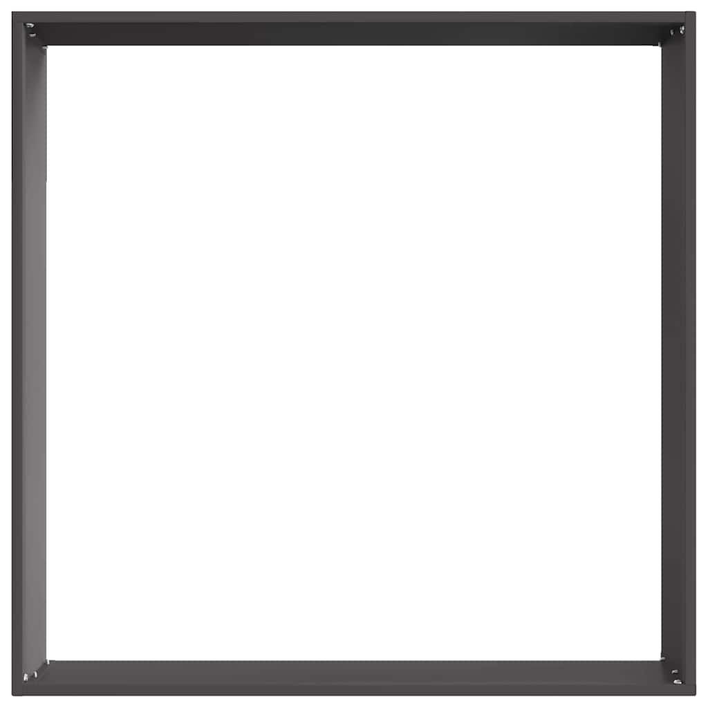 Lawn Edging Black 60 x 60 x 13 cm Steel